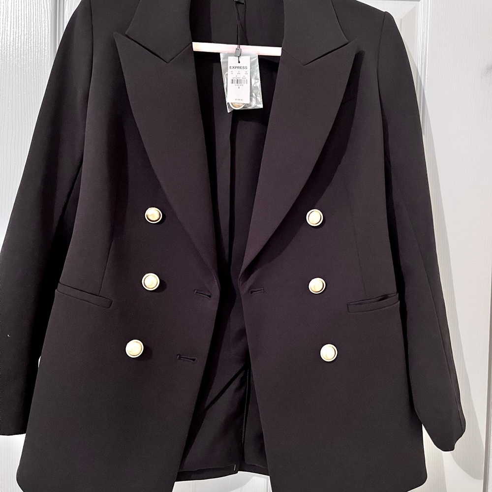 Express Brand New With Tags Double Breasted Blazer - Picture 3 of 8